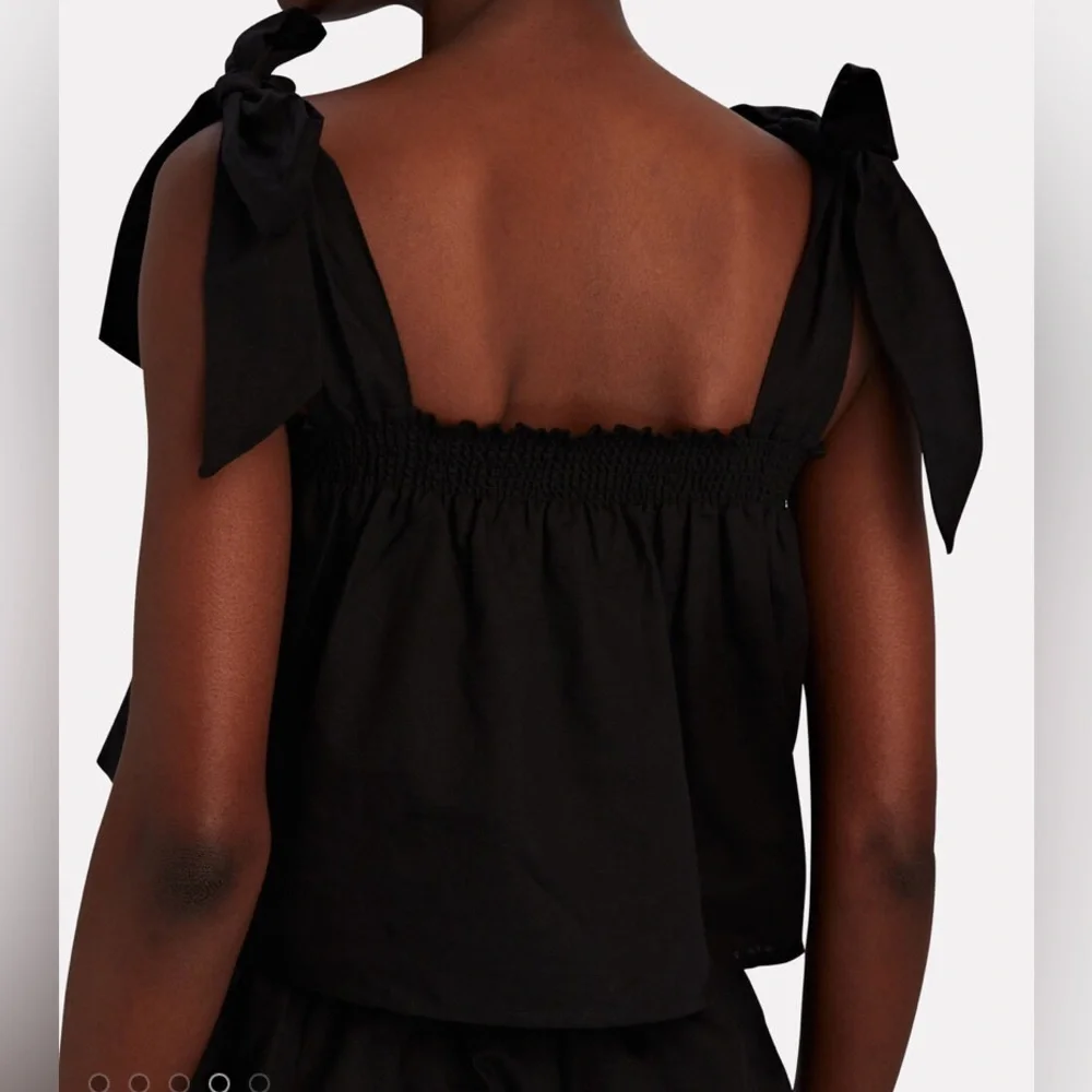 NWT Something Navy Tie Shoulder Top in Black Size Small - Picture 6 of 12